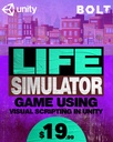 Build a Life Simulator Game using Visual Scripting in Unity